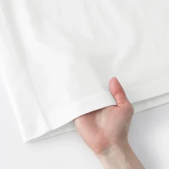 T‐shirt en jersey de coton lavé manches longues pour homme