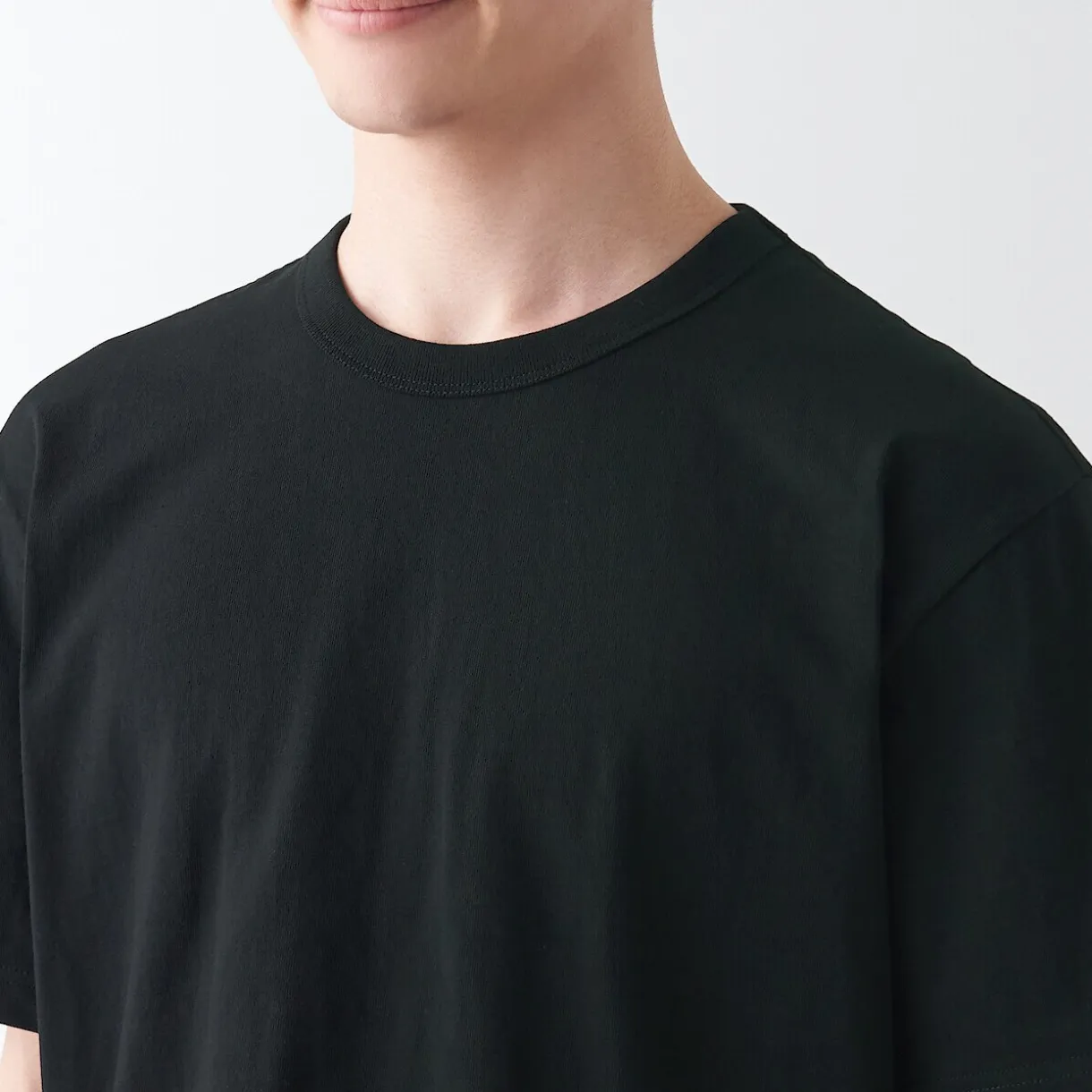 T‐shirt en jersey de coton épais manches courtes homme