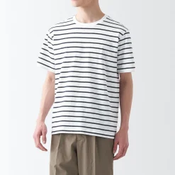 T‐shirt en jersey de coton manches courtes homme