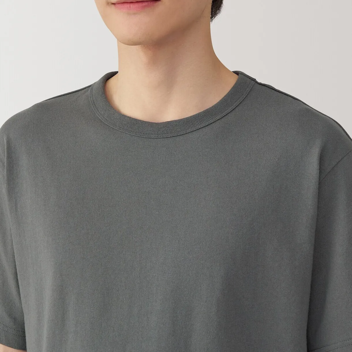 T‐shirt en jersey de coton épais manches courtes pour homme