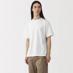 T‐shirt en jersey de coton épais manches courtes pour homme