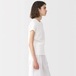 T‐shirt en lin et coton pour femme