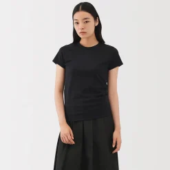 T‐shirt en lin et coton pour femme