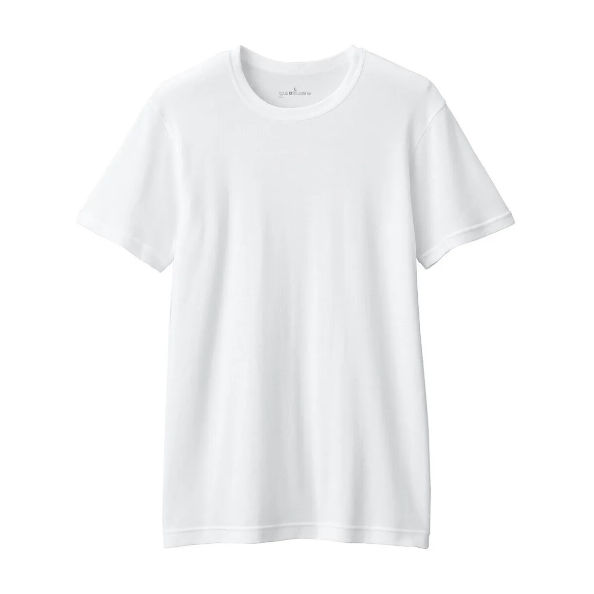 T‐shirt manches courtes col crew en coton chaud pour homme
