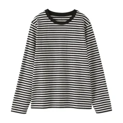T‐shirt manches longues en coton mélangé pour femme