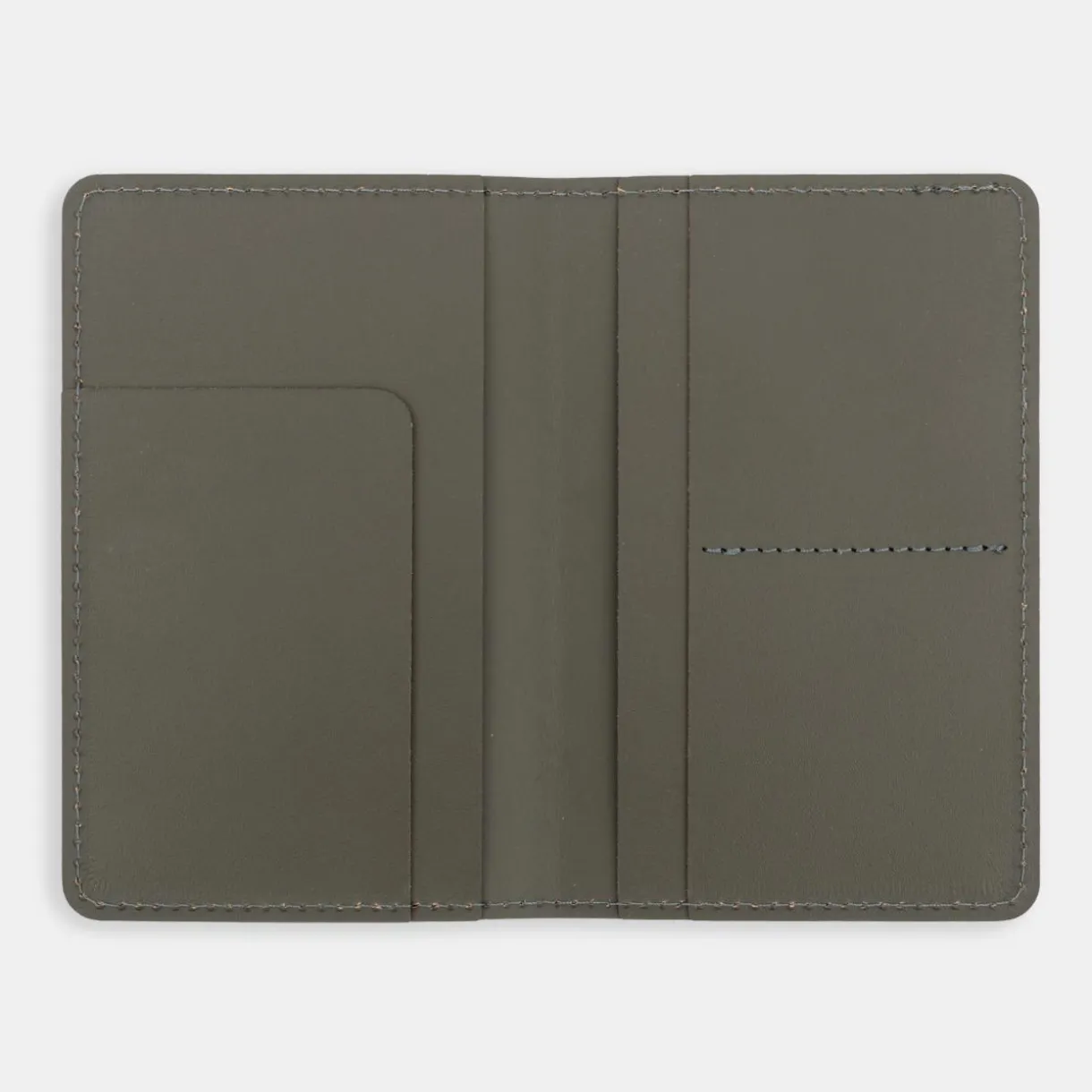Étui de passeport en cuir recyclé - Kaki