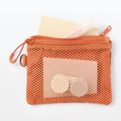 Étui en polyester à double fermeture éclair S