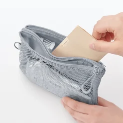 Étui en polyester à double fermeture éclair M