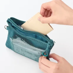 Étui en polyester à double fermeture éclair M