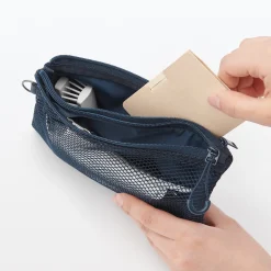 Étui en polyester à double fermeture éclair M