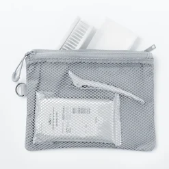 Étui en polyester à double fermeture éclair M