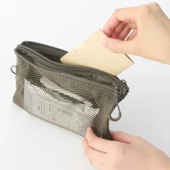 Étui en polyester à double fermeture éclair M