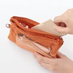 Étui en polyester à double fermeture éclair M