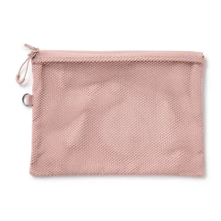 Étui en polyester à double fermeture éclair L