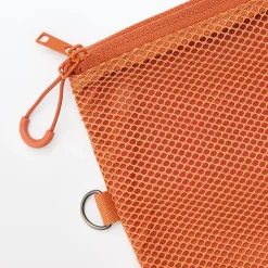 Étui en polyester à double fermeture éclair L