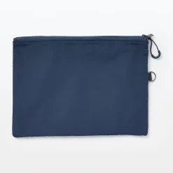 Étui en polyester à double fermeture éclair L