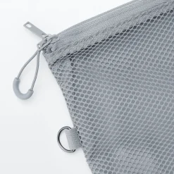 Étui en polyester à double fermeture éclair L