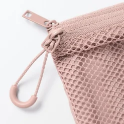 Étui en polyester à double fermeture éclair L