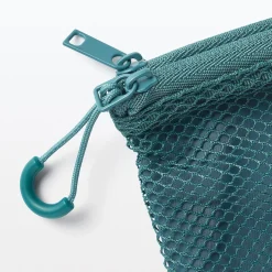 Étui en polyester à double fermeture éclair L