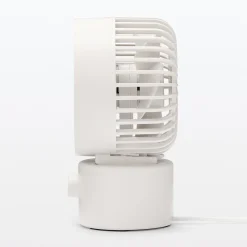 Ventilateur de bureau oscillant port USB Blanc