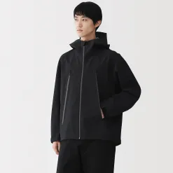 Veste à capuche déperlante et respirante pour homme