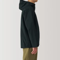 Veste à capuche en polyester déperlante pour homme