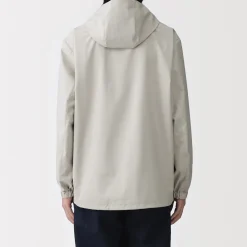 Veste à capuche en polyester déperlante pour homme