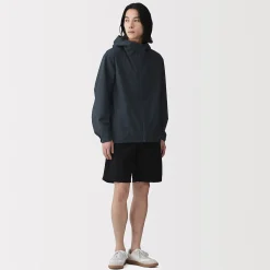 Veste à capuche en polyester déperlante pour homme