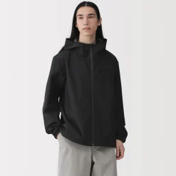 Veste à capuche en polyester déperlante pour homme