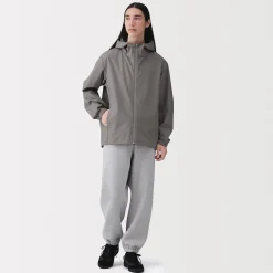 Veste à capuche en polyester déperlante pour homme