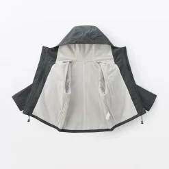 Veste à capuche en toile de coton léger pour femme