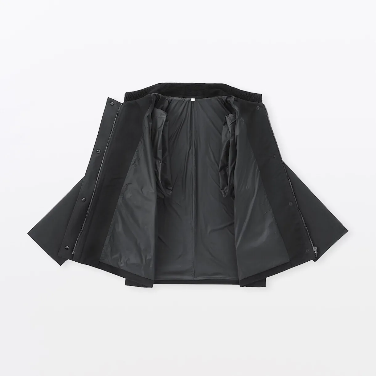 Veste à col montant en velours côtelé déperlant pour femme