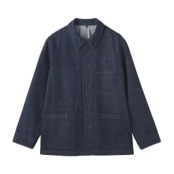Veste de travail denim en kapok mélangé pour homme