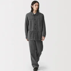Veste de travail denim en kapok mélangé pour homme