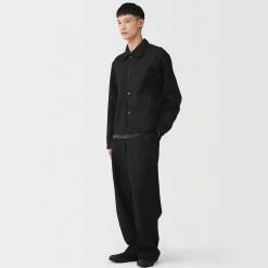 Veste en denim polyester recyclé pour homme