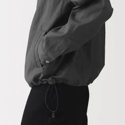 Veste en lin avec cordon de serrage pour homme