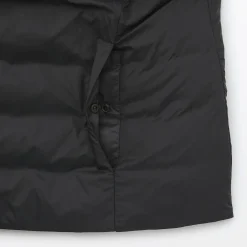 Veste légère pliable en nylon recyclé sans col pour femme